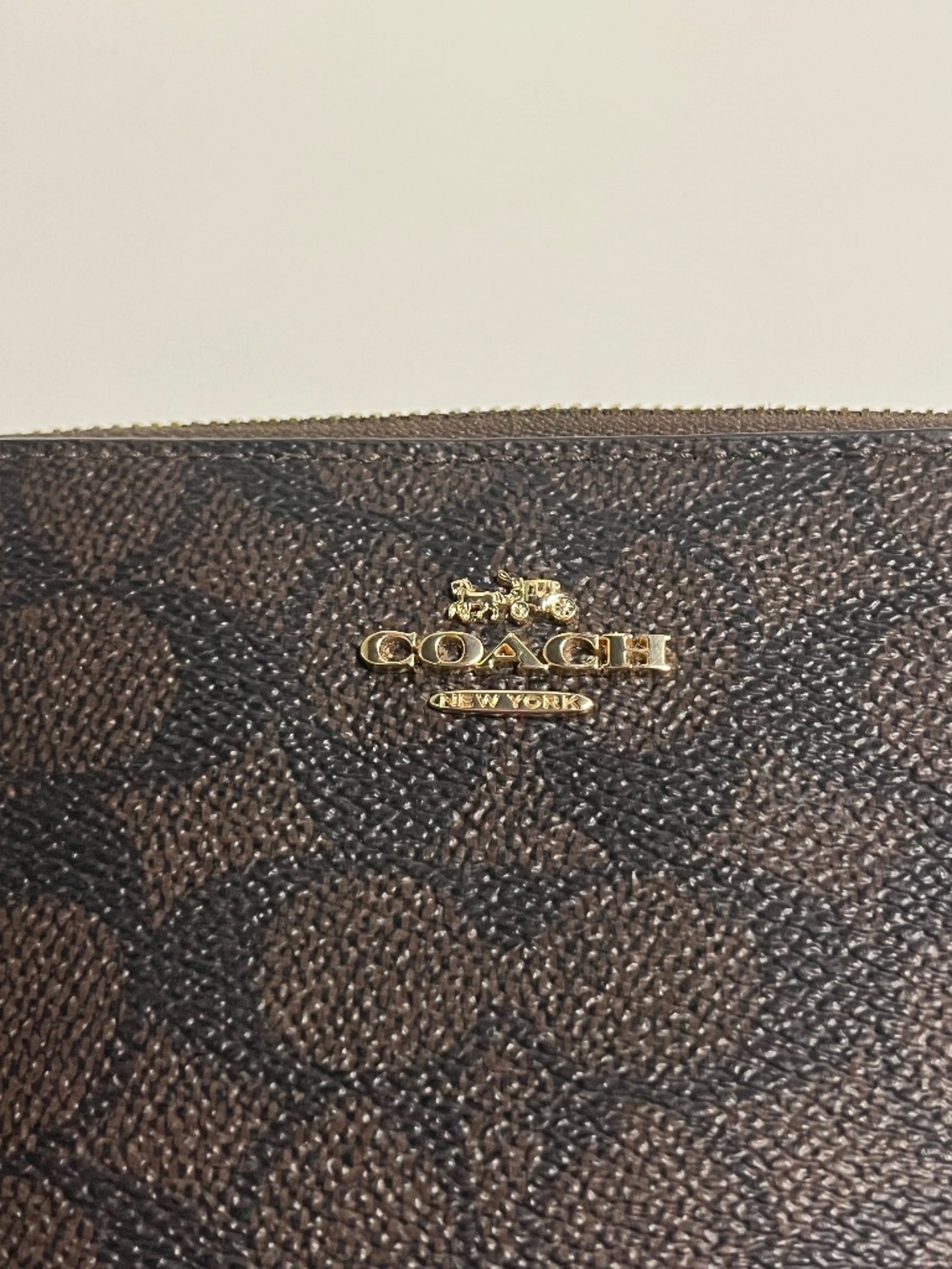 NWOT Coach black and brown leather wallet - Picture 8 of 8